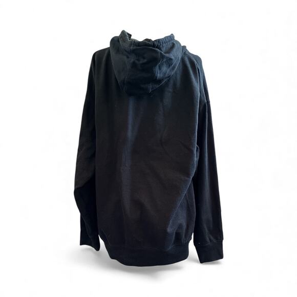 Just Hustle Unisex Pullover Hoodie Sweatshirt Black Size XL - Picture 3 of 7